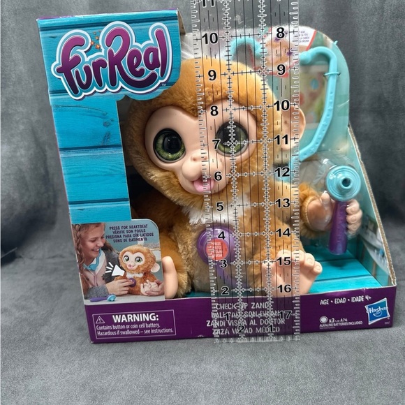 FurReal Check Up Zandi Monkey Interactive Toy